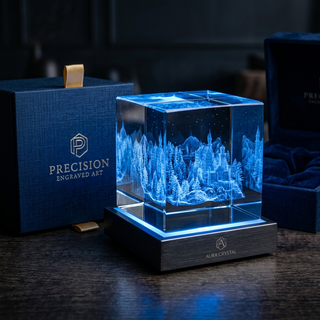 Crystal 3D Engraving